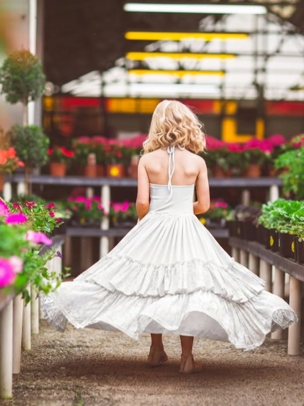 Boho fairycore flower girl vintage lace maxi dress with fringe 14